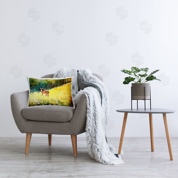 Stupell Industries Ziwei Li | Deer In Forest Meadow