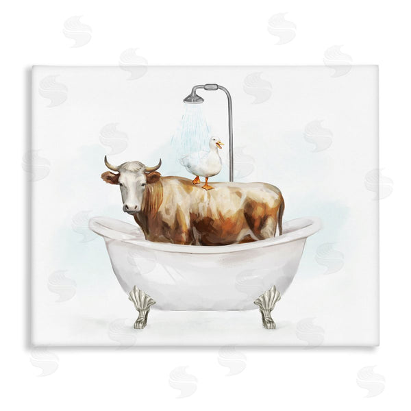 stupell industries Ziwei Li | Duck & Cow in Tub