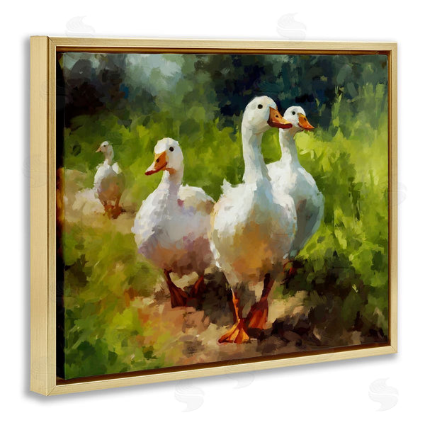 Stupell Industries Ziwei Li | Duck Family In Nature