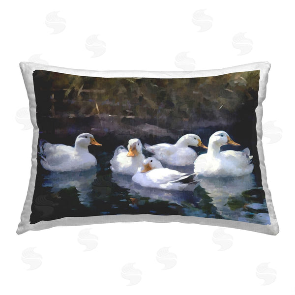 stupell industries Ziwei Li | Ducks Swimming in Pond
