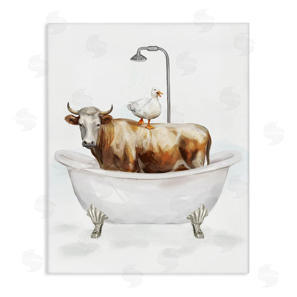 stupell industries Ziwei Li | Farm Animals Bathtub