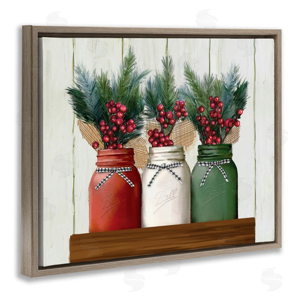 Stupell Industries Ziwei Li | Festive Holiday Jars