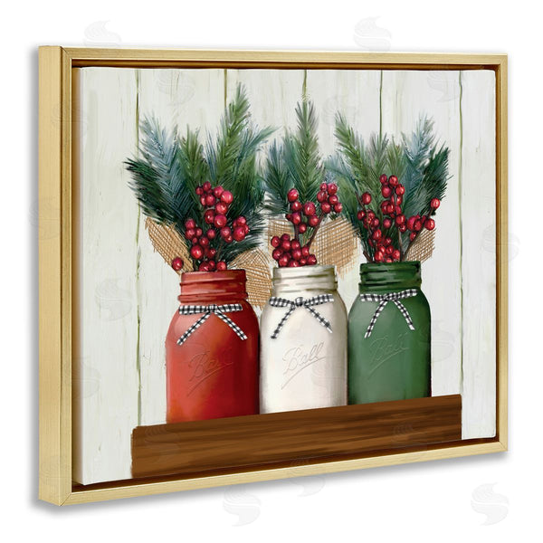 Stupell Industries Ziwei Li | Festive Holiday Jars