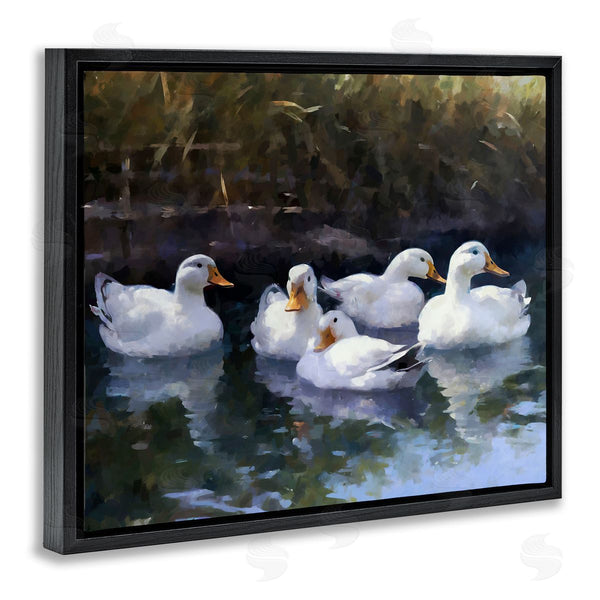 Stupell Industries Ziwei Li | Five Ducks In Pond
