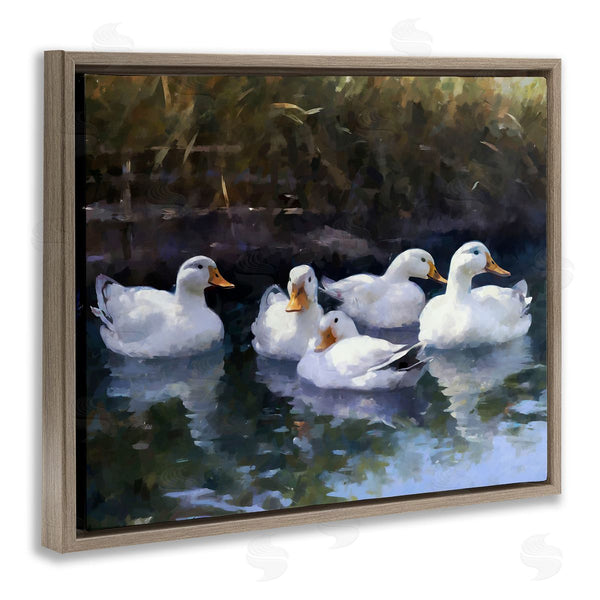 Stupell Industries Ziwei Li | Five Ducks In Pond