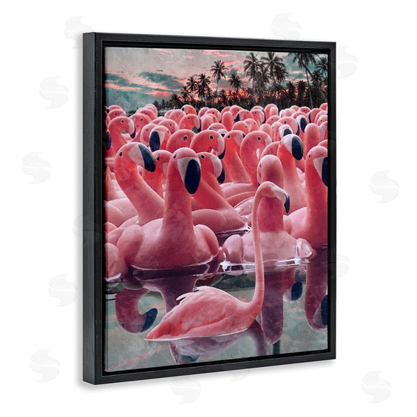 Stupell Industries Ziwei Li | Flamingo Among Floats