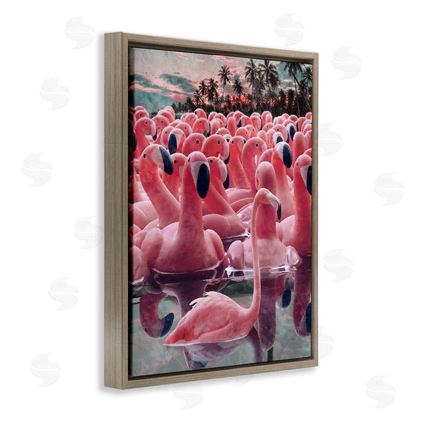 Stupell Industries Ziwei Li | Flamingo Among Floats