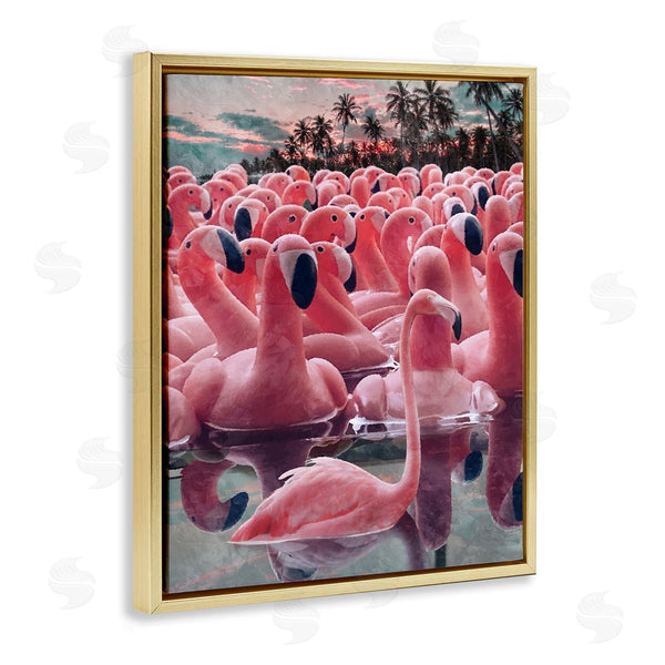 Stupell Industries Ziwei Li | Flamingo Among Floats