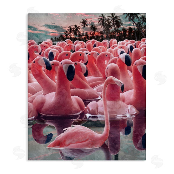 stupell industries Ziwei Li | Flamingo Among Floats