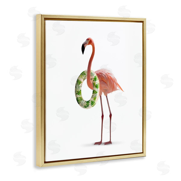 Stupell Industries Ziwei Li | Flamingo With Pool Toy
