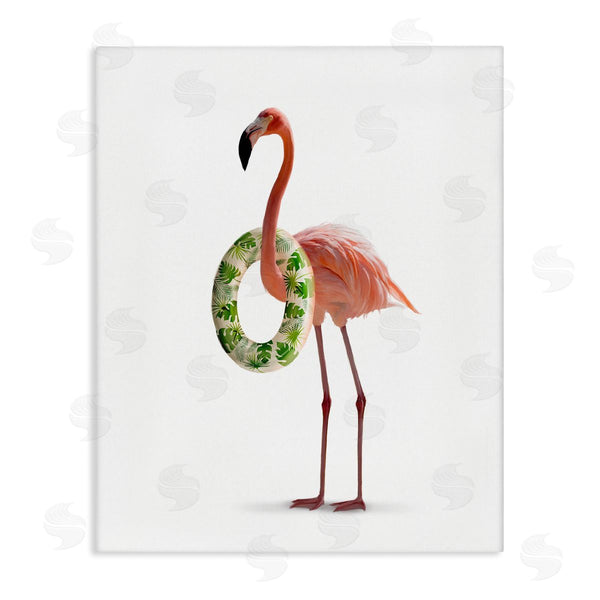 stupell industries Ziwei Li | Flamingo with Pool Toy