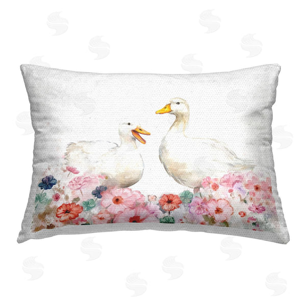 Stupell Industries Ziwei Li | Floral Goose Duo