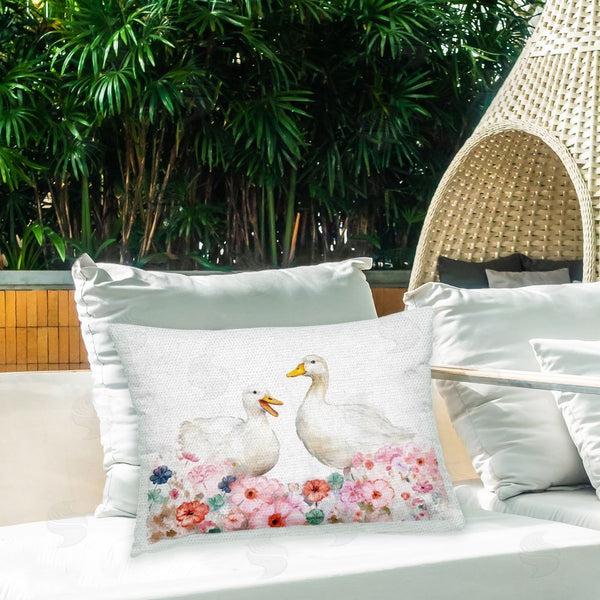 Stupell Industries Ziwei Li | Floral Goose Duo