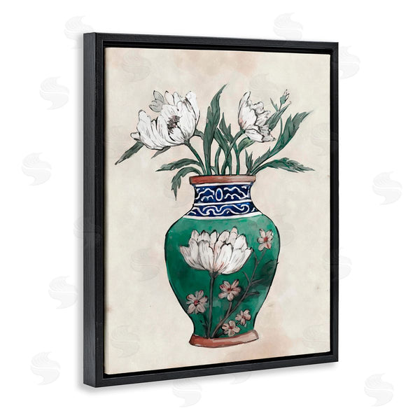 Stupell Industries Ziwei Li | Floral Oriental Vase