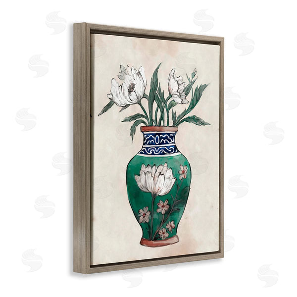 Stupell Industries Ziwei Li | Floral Oriental Vase