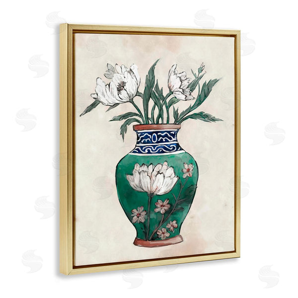 Stupell Industries Ziwei Li | Floral Oriental Vase