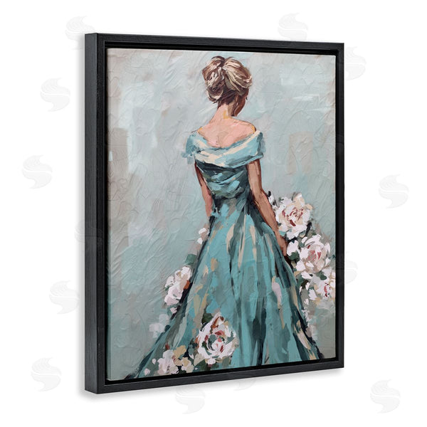Stupell Industries Ziwei Li | Floral Woman In Gown