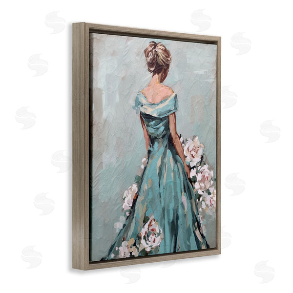 Stupell Industries Ziwei Li | Floral Woman In Gown