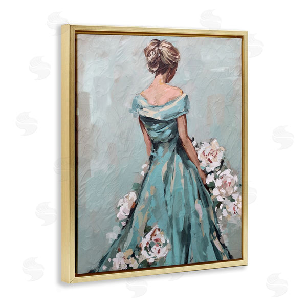 Stupell Industries Ziwei Li | Floral Woman In Gown