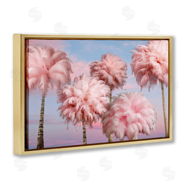 Stupell Industries Ziwei Li | Fluffy Pink Palm Trees