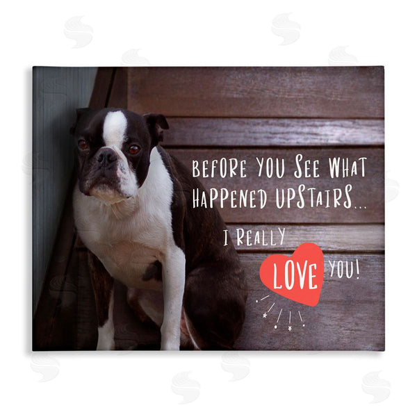 stupell industries Ziwei Li | Funny I Love You Dog