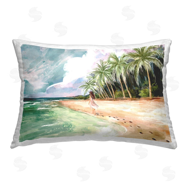 stupell industries Ziwei Li | Girl Walking on Beach