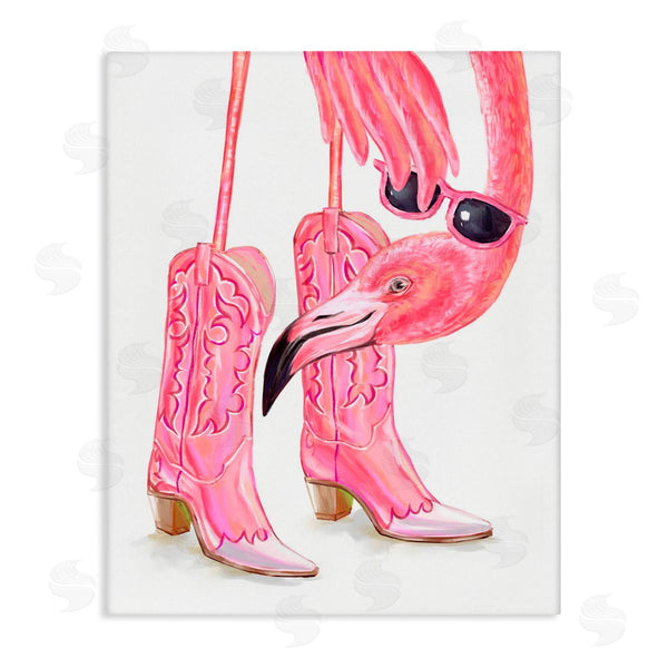 stupell industries Ziwei Li | Glam Cowgirl Flamingo