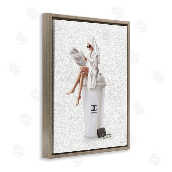 Stupell Industries Ziwei Li | Glam Girl Bathrobe