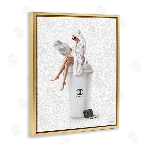 Stupell Industries Ziwei Li | Glam Girl Bathrobe