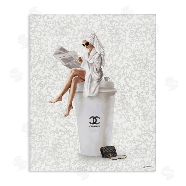 stupell industries Ziwei Li | Glam Girl Bathrobe