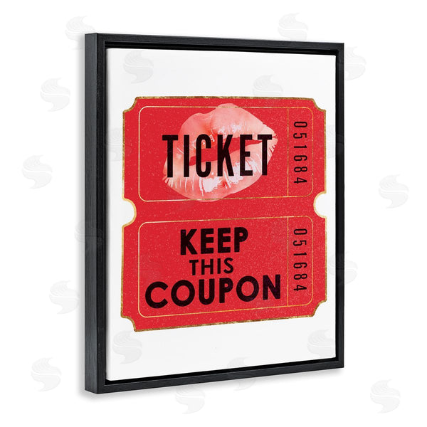 Stupell Industries Ziwei Li | Glam Kiss Ticket