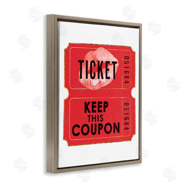 Stupell Industries Ziwei Li | Glam Kiss Ticket