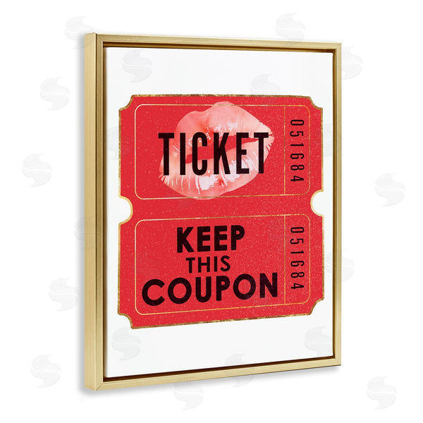 Stupell Industries Ziwei Li | Glam Kiss Ticket