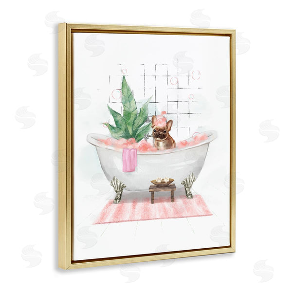 Stupell Industries Ziwei Li | Glam Pug In Tub