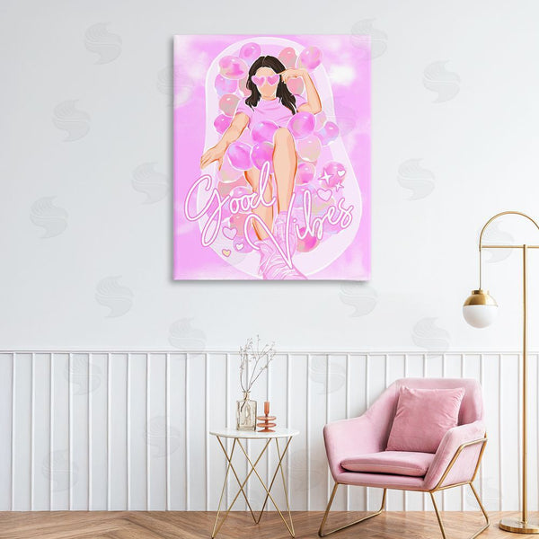 Stupell Industries Ziwei Li | Good Vibes Glam Bath
