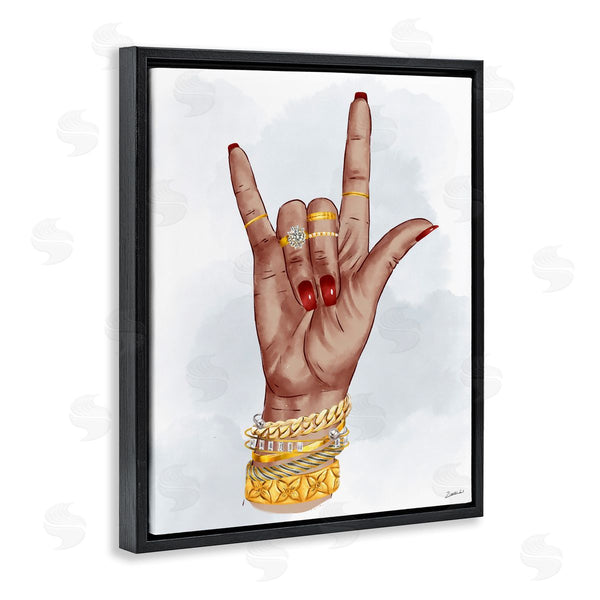Stupell Industries Ziwei Li | I Love You Hand Pose