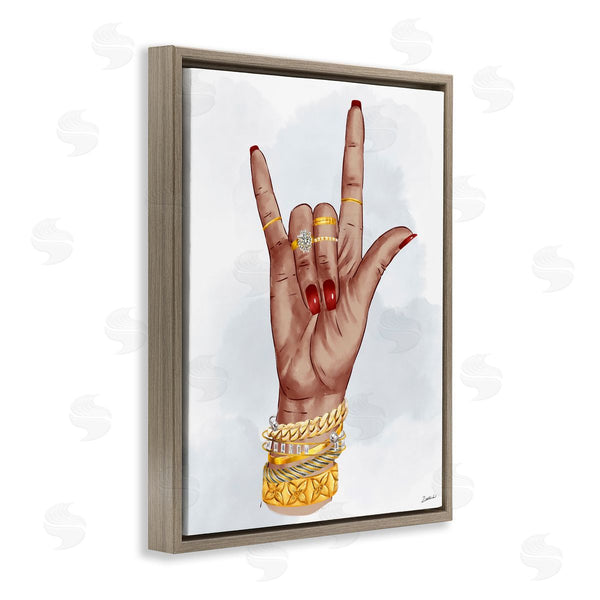 Stupell Industries Ziwei Li | I Love You Hand Pose