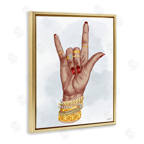 Stupell Industries Ziwei Li | I Love You Hand Pose