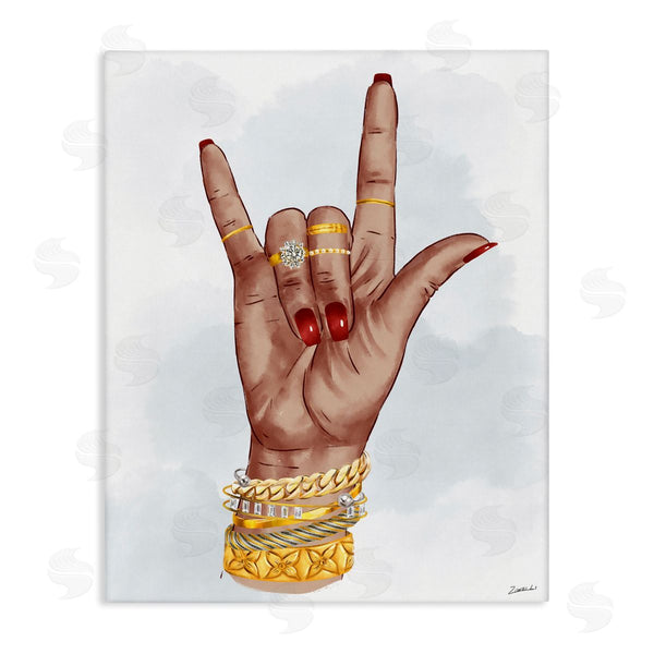 stupell industries Ziwei Li | I Love You Hand Pose