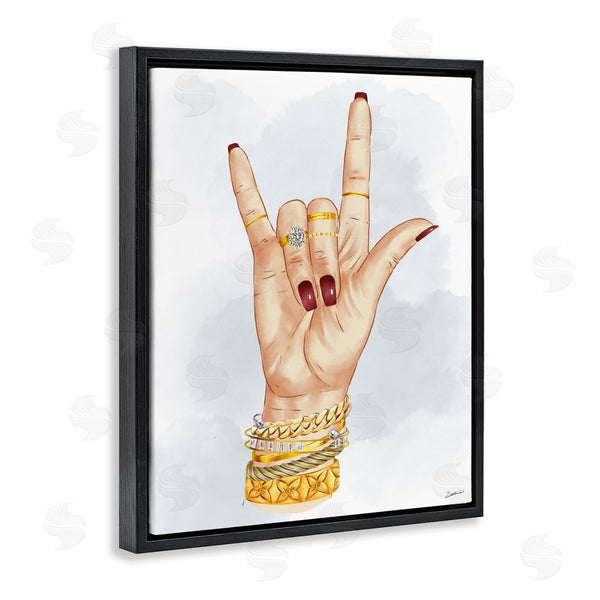 Stupell Industries Ziwei Li | I Love You Hand Sign