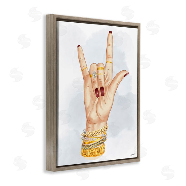 Stupell Industries Ziwei Li | I Love You Hand Sign