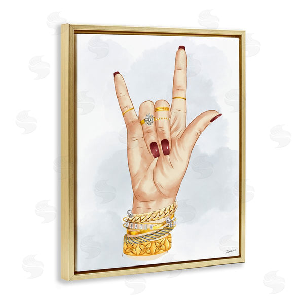 Stupell Industries Ziwei Li | I Love You Hand Sign