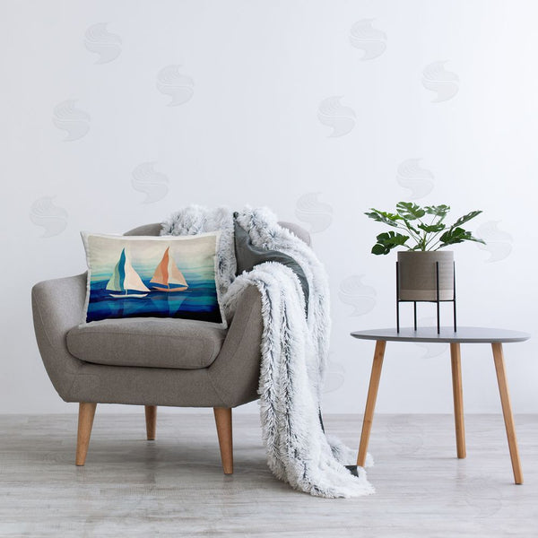 Stupell Industries Ziwei Li | Modern Sailboat Shapes