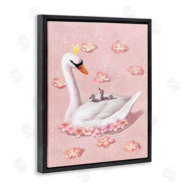 Stupell Industries Ziwei Li | Mother Swan And Chicks