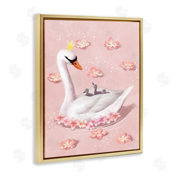 Stupell Industries Ziwei Li | Mother Swan And Chicks