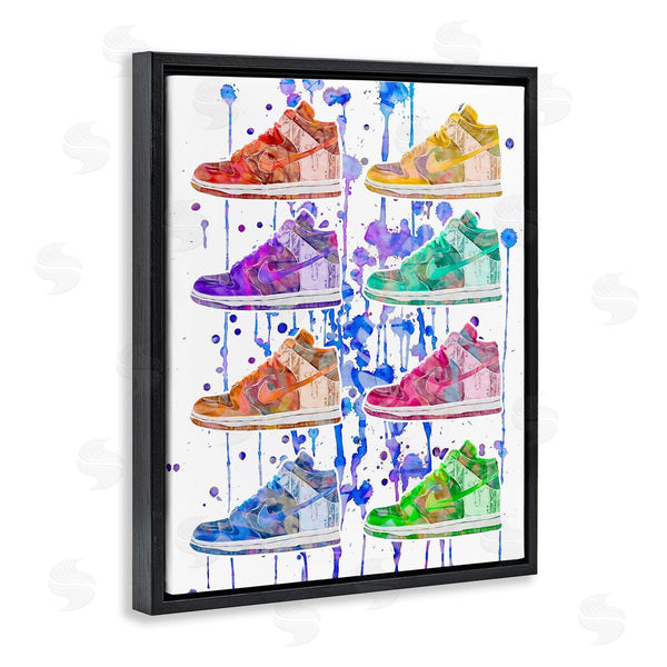 Stupell Industries Ziwei Li | Paint Drip Sneakers