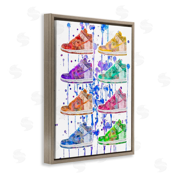 Stupell Industries Ziwei Li | Paint Drip Sneakers