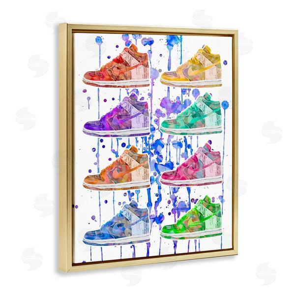 Stupell Industries Ziwei Li | Paint Drip Sneakers