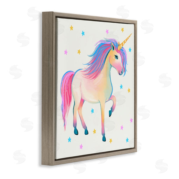 Stupell Industries Ziwei Li | Pastel Unicorn & Stars