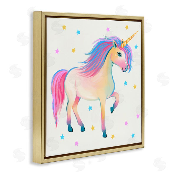 Stupell Industries Ziwei Li | Pastel Unicorn & Stars